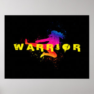 Vrouw Martial Arts - Warrior Poster