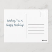 Vrouw meisje met teddybeer briefkaart (Achterkant)