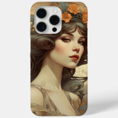 Vrouw met Art Nouveau Case-Mate iPhone Case (Achterkant)