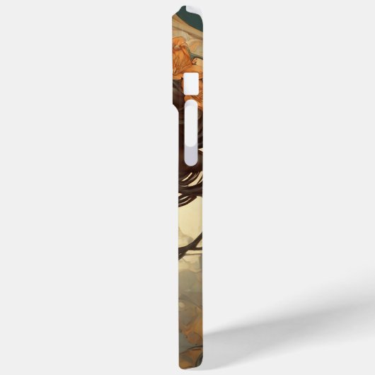 Vrouw met Art Nouveau Case-Mate iPhone Case (Achterkant / Links)