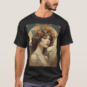 Vrouw met Art Nouveau T-shirt (Voorkant)