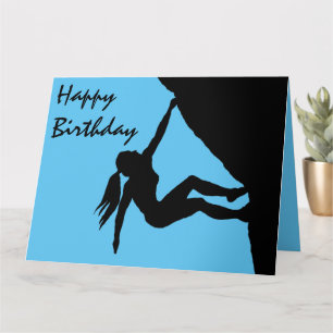 Vrouw met Birthday-kaart Kaart