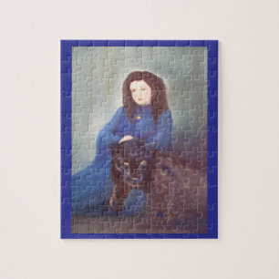 Vrouw met Black Panther legpuzzel