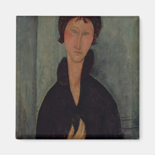 Vrouw met blauwe ogen, c.1918 magneet