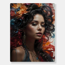 Vrouw met bloemen