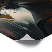 Vrouw met bloemenhoofd Art Print Poster (Hoek)