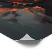 Vrouw met bloemenhoofd Art Print Poster (Hoek)