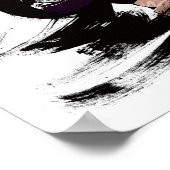 Vrouw met bokshandschoen poster (Hoek)