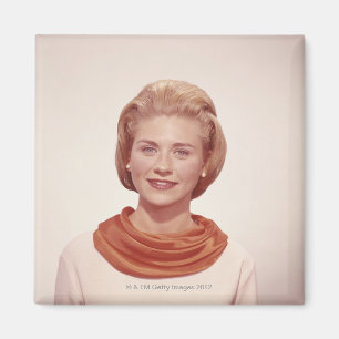 Vrouw met carf magneet