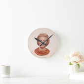 Vrouw met carf ronde klok (Huis)