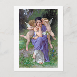 Vrouw met Cupid, Bouguereau Briefkaart