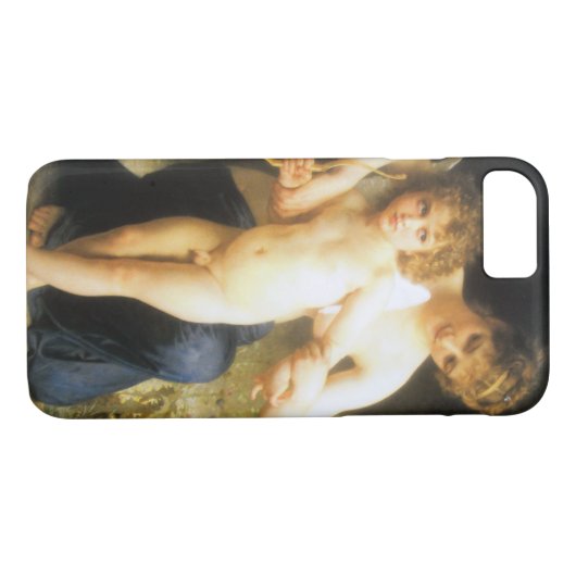 Vrouw met Cupid, Bouguereau Case-Mate iPhone Case (Achterkant (Horizontaal))