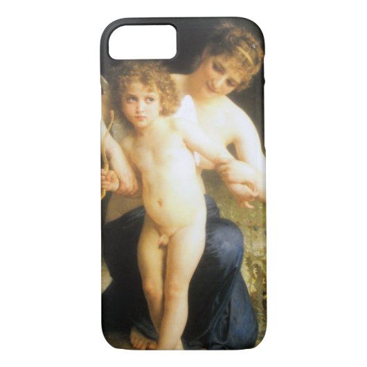Vrouw met Cupid, Bouguereau Case-Mate iPhone Case (Achterkant)