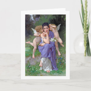 Vrouw met Cupid, Bouguereau Kaart