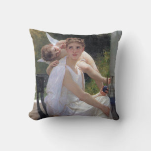 Vrouw met Cupid, Bouguereau Kussen