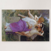 Vrouw met Cupid, Bouguereau Legpuzzel (Horizontaal)