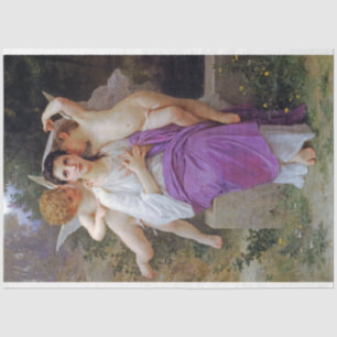 Vrouw met Cupid, Bouguereau Tissuepapier