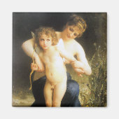 Vrouw met Cupido, Bouguereau Magneet (Voorkant)