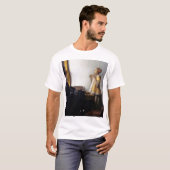 Vrouw met een Ketting van Pearl, Johannes Vermeer T-shirt (Voorkant volledig)