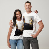 Vrouw met een Ketting van Pearl, Johannes Vermeer T-shirt (Unisex)