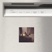 Vrouw met een Lute Magneet (Insitu (Vaatwasser))