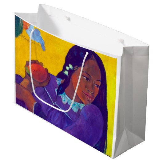 Vrouw met een Mango, Gauguin Groot Cadeauzakje (Voorkant Gekanteld)