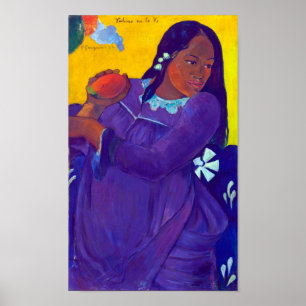 Vrouw met een Mango, Gauguin Poster