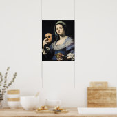 Vrouw met een Masker Poster (Keuken)