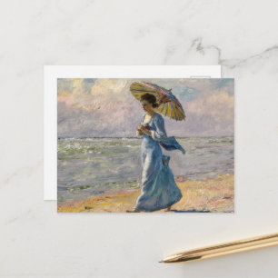 Vrouw met een parasol, Claude Monet Briefkaart