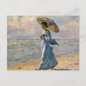 Vrouw met een parasol, Claude Monet Briefkaart (Voorkant)