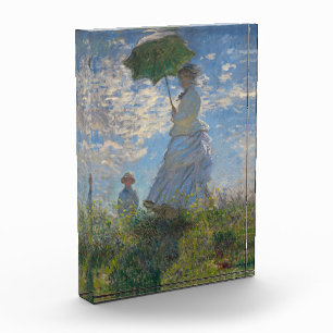 Vrouw met een parasol Frans landschap Fotoblokken