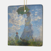 Vrouw met een parasol | Frans landschap Keramisch Ornament (Links)