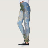 Vrouw met een parasol | Frans landschap Leggings (Links)