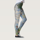 Vrouw met een parasol | Frans landschap Leggings (Rechts)