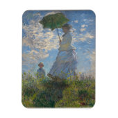 Vrouw met een parasol | Frans landschap Magneet (Verticaal)