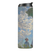Vrouw met een parasol | Frans landschap Thermosbeker (Gedraaid links)