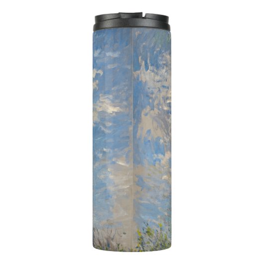 Vrouw met een parasol | Frans landschap Thermosbeker (Achterkant)