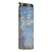 Vrouw met een parasol | Frans landschap Thermosbeker (Geroteerd rechts)