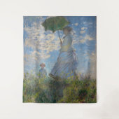 Vrouw met een parasol | Frans landschap Wandkleed (Voorkant)