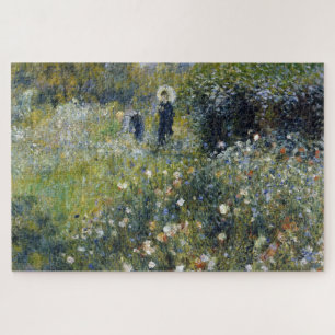 Vrouw met een parasol in een tuin door Auguste Ren Legpuzzel
