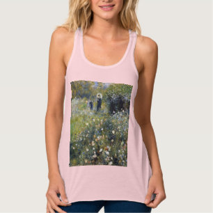 Vrouw met een parasol in een tuin door Auguste Ren Tanktop
