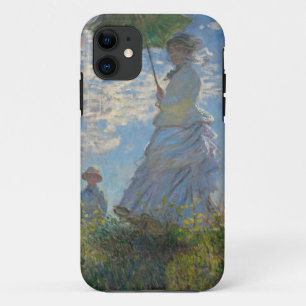Vrouw met een parasol - Madame Monet en haar zoon iPhone 11 Hoesje