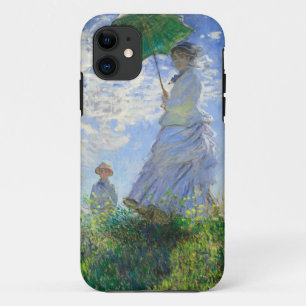 Vrouw met een parasol, Madame Monet en haar zoon iPhone 11 Hoesje