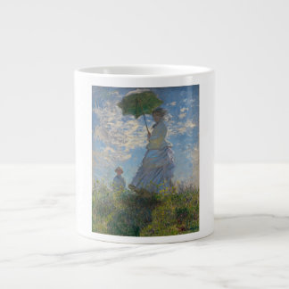 Vrouw met een parasol - Madame Monet en haar zoon Extra Grote Mok