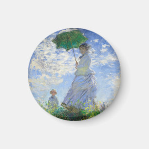 Vrouw met een parasol, Madame Monet en haar zoon Magneet