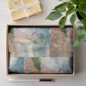 vrouw met een parasol naar links monet tissuepapier (Geschenk)