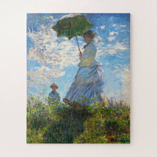 Vrouw met een parasol van Claude Monet Legpuzzel