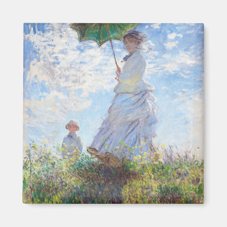 Vrouw met een parasol van Claude Monet Magneet