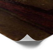 Vrouw met een rood Pet Poster (Hoek)