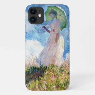 Vrouw met een schilderij van Parasol Claude Monet iPhone 11 Hoesje